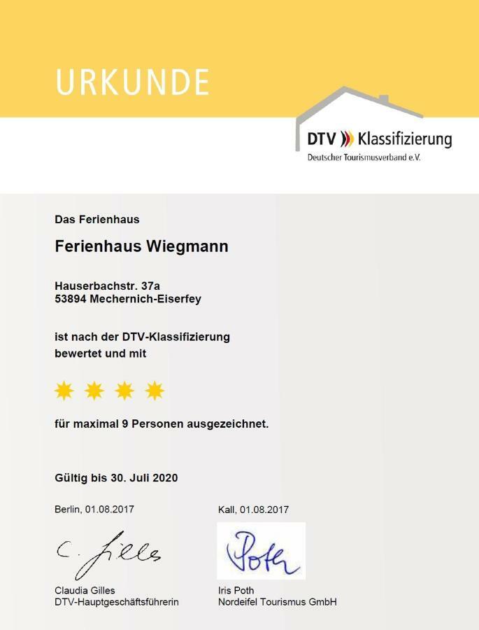 Willa Ferienhaus Wiegmann Mechernich Zewnętrze zdjęcie